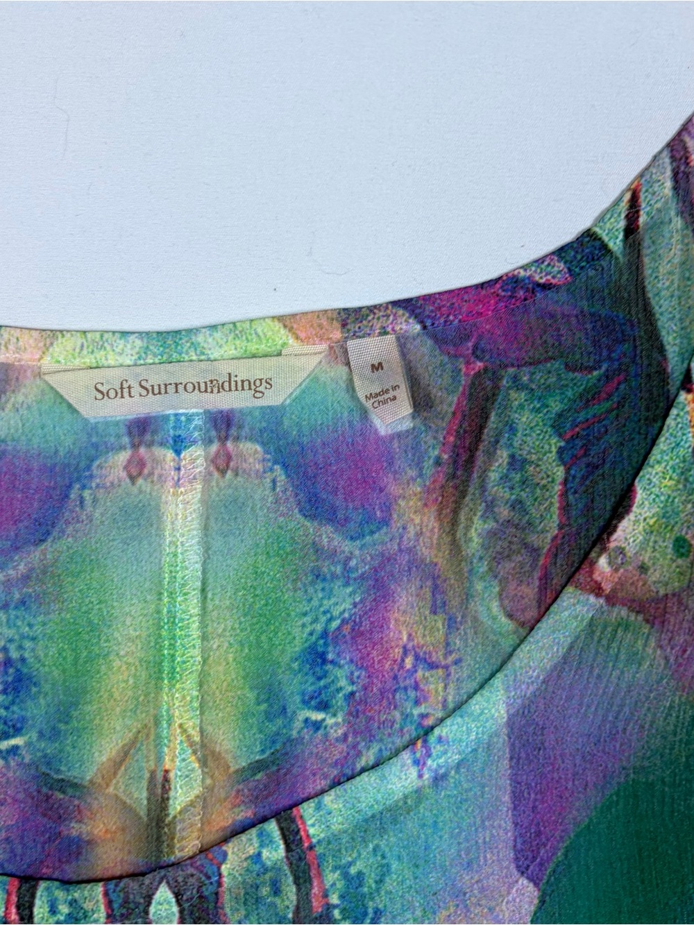 Soft Surroundings Multicolor Watercolor Sleeveless Tunic Tank - Picture 2 of 9